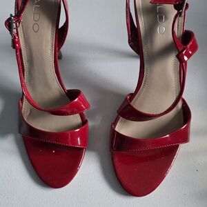 Aldo Red Strappy Women's Heels